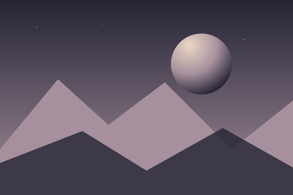 Mountains at sunset